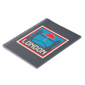 傘が付いているロンドン橋 ノートブック (左側)