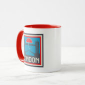 傘が付いているロンドン橋 マグカップ (正面左)