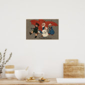 傘つきリトルキッズ ポスター (キッチン)