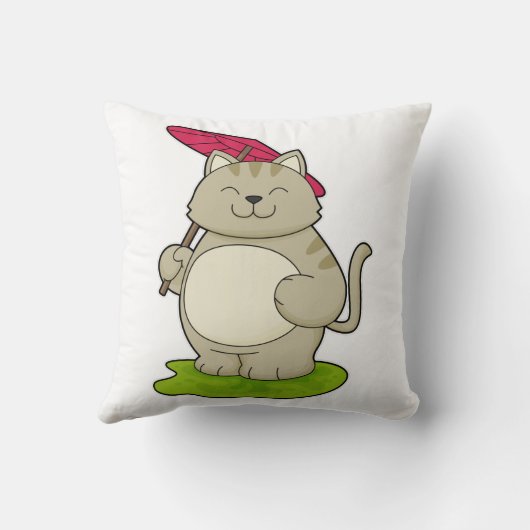 傘つき猫 クッション (裏面)