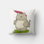 傘つき猫 クッション (正面)