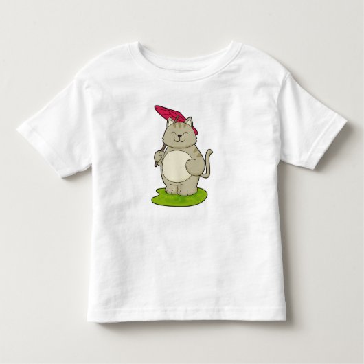 傘つき猫 トドラーTシャツ (正面)