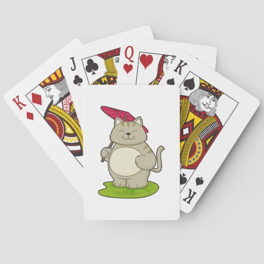 傘つき猫 トランプ (裏面)