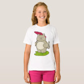 傘つき猫 Tシャツ (正面フル)