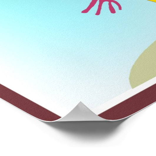 傘でキリン ポスター (角)