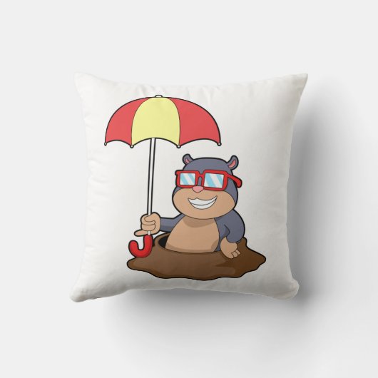 傘でモグラ クッション (裏面)