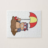 傘でモグラ ジグソーパズル (横)