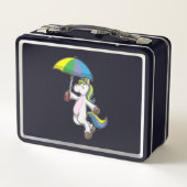 傘でユニコーン メタルランチボックス (裏面)
