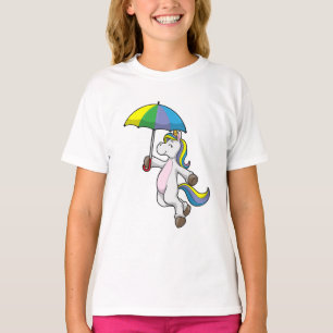 傘でユニコーン Tシャツ