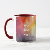 傘で水色レディーレイングレードレスマグ マグカップ (左)