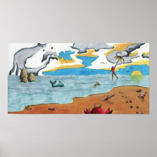 傘で海 ポスター