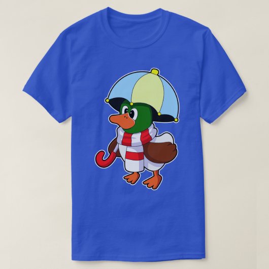 傘で雨が降る2 Tシャツ (デザイン正面)