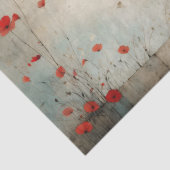 傘とケシで小さな赤 – Decompage - 薄葉紙 (詳細)