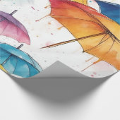 傘とシャワー ラッピングペーパー (角)