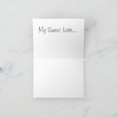 傘とチョコレートボックスでフクロウが好き |追加文字 カード (内部)