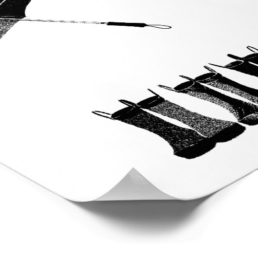 傘とブーツ ポスター (角)