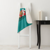 傘とレッドチョコレートボックスが付いたかわいいフクロウ好き シェルパブランケット (インサイチュ)