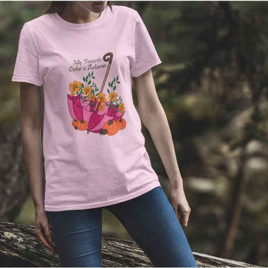 傘と秋 Tシャツ