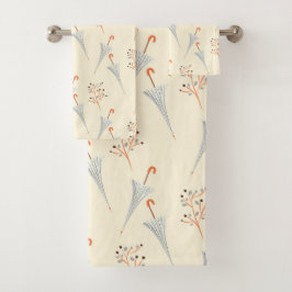 傘と紅葉 バスタオルセット