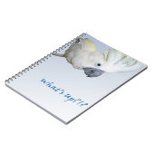 傘のオウムのある何が頼むこと ノートブック (左側)