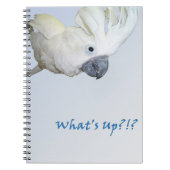 傘のオウムのある何が頼むこと ノートブック (正面)