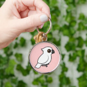 傘のオウム(平らな) キーホルダー (手)