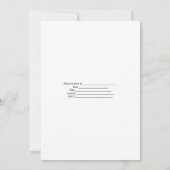 傘のカップルのジャックおよびジルのシャワーの招待状 招待状 (裏面)