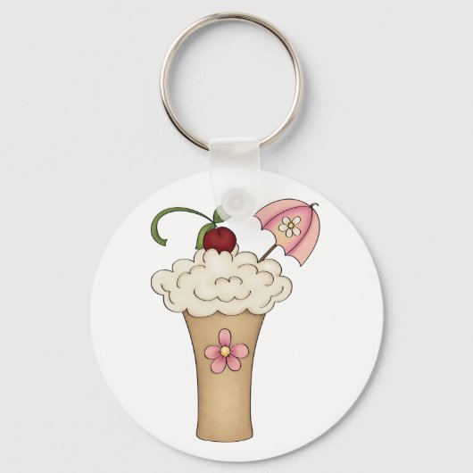 傘のキーチェーンでミルクシェイク キーホルダー (正面)