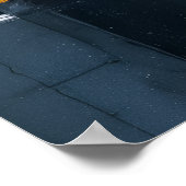 傘のチェス盤 ポスター (角)