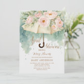 傘のバラ4月シャワーが5月の花をもたらす 招待状 (スタンド正面)