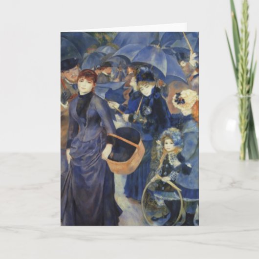 傘のピエール＝オーギュスト・ルノワールの母の日カード カード (正面)