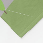 傘のフクロウ フリースブランケット (角)