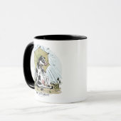 傘のマグの下の牛 マグカップ (正面左)