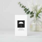 傘のロゴの名刺 名刺 (スタンド正面)