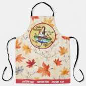 傘の上に座る猫のゲイ旗 エプロン (正面)