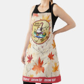 傘の上に座る猫のゲイ旗 エプロン (インサイチュ)