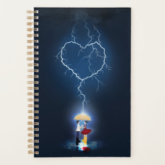 傘の下でロマンチックな瞬間 プランナー手帳