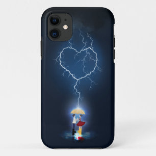傘の下でロマンチックな瞬間 iPhone 11 ケース