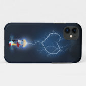 傘の下でロマンチックな瞬間 Case-Mate iPhoneケース (裏面(横))