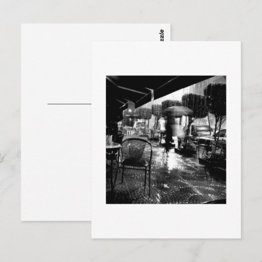 傘の下で ポストカード (正面/裏面)