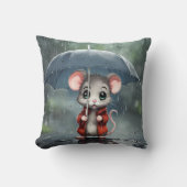 傘の下のネズミ クッション (正面)