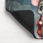 傘の下のネズミ マウスパッド (コーナー)