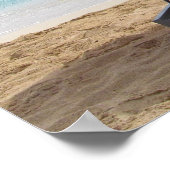 傘の下のビーチの椅子が二つ ポスター (角)