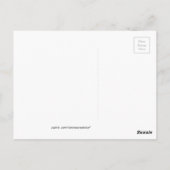 傘の下のビーチの椅子が二つ ポストカード (裏面)