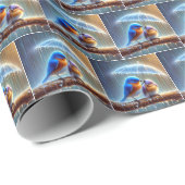 傘の下のブルーバード ラッピングペーパー (ロールコーナー)