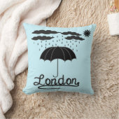 傘の下のロンドン| クッション (ブランケット)