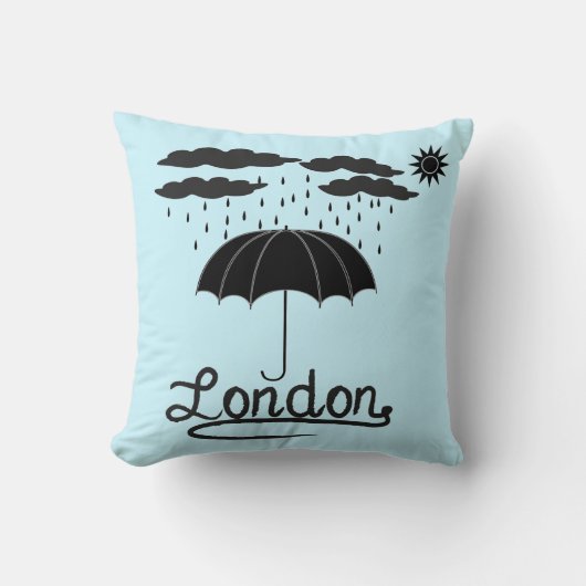 傘の下のロンドン| クッション (正面)