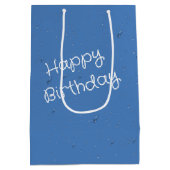 傘の下の青い鳥の誕生日 ミディアムペーパーバッグ (裏面)