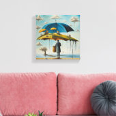 傘の世界 キャンバスプリント (インサイチュ (リビング))