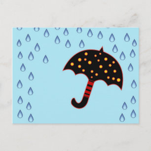 傘の入った雨の日 ポストカード